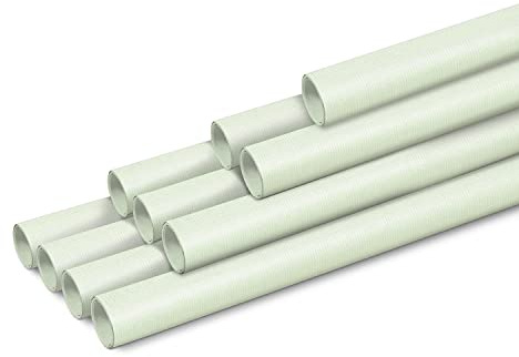 Clairefontaine 95721C – Karton mit 10 Rollen gerilltes Kraftpapier 65g, 3mx0,70m, Knospengrün, 1 Karton