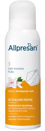 Allpresan Fuß spezial Nr. 3 Schaum-Creme mit beruhigendem Duft - Fußcreme für sehr trockene Füße - Zur täglichen Fußpflege sehr trockener Haut 125 ml