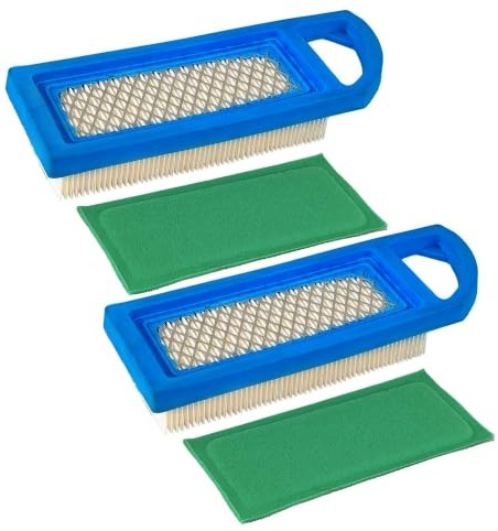 LOCOPOW 2 filtri dell'aria e prefiltro per B&S 795115 4211 4214 5077h 5077K 697015 697153 698083 653202 695547 697014 per John Deere GY20573 M149171