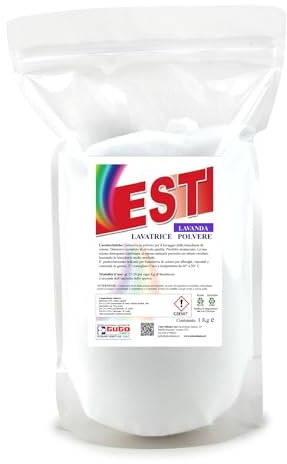 EST Detersivo Lavatrice Polvere Professionale - Profumo Lavanda 1Kg