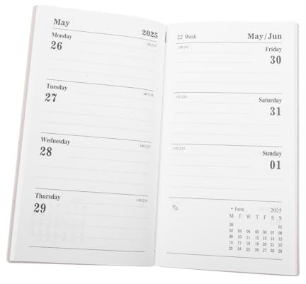 VILLCASE Daily Planner Notizbuch Notizbuch Für Büro Und Für Tägliche Planung Monatsübersicht Und Notizen