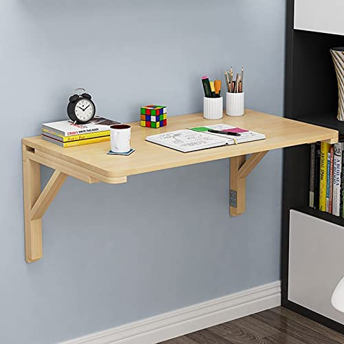 An der Wand montierter Klapptisch für die Küche, Klapptische für kleine Räume – Esstisch | Umklappbarer Wandtisch | Hängender Balkontisch, schwebender Laptop-Computertisch, Tragkraft 50 kg