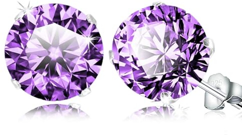 SQAQS Orecchini Zirconia, Argento Sterling 925 Donna Orecchini Gioielli Ipoallergenici Con Zirconi Cubica Trasparente Uomo Orecchini Brillante 5A Zircone Donna Uomo Orecchini