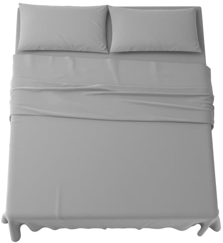 MAXIME MAISON - Sabanas 140x200 en Microfibra Suave, Juego de Sabanas, Bed Sheets, Juego Sabanas 4 Piezas (Sábana Bajera, Sábana Plana y 2 Fundas de Almohada) Sabanas Refrescantes Made in Italy