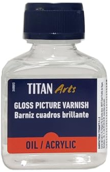 Barniz Cuadros Brillante Oleo Y Acrílico Titan 100 Ml