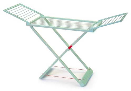 CABLEPELADO Tendedero Plegable, Tendedero para Ropa, Tendedero Abatible, Fabricado en España, Superficie de tendido de 20 Metros, Apto para Uso Exterior e Interior, Plegable, Resina, Verde