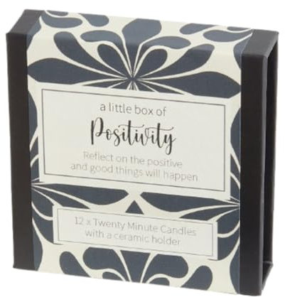 Time for You Kerzen – 12 – Zwanzig Minuten dünnes Bienenwachs mit Keramikhalter – Nehmen Sie sich Zeit zum Entspannen und Beruhigen mit der 20-Minuten-Kerze (Positivität)