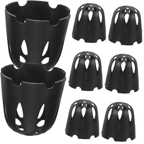 VICASKY 8pièces Pot Filet pour Jardinière Panier Filet pour Fond de Pot Filtre de Fond de Fleurs avec Joints Respirants pour Orchidées et Bonsaïs