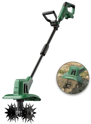 Cordless Tiller Cultivator Compatible with Makita 18V Battery(Tool Only), Electric Garden Rototiller w/270 RPM, 48 Steel Tines, 8.7 Tilling Width, 6.3 Depth, Portable Rotary Tiller for Soil