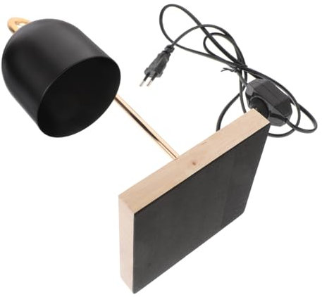 POPETPOP Flammenlose Wachslampe Wachslampenwärmer Wachs Schmilzt Wärmer Lampe Für Schlafzimmer Duftwärmer Wachsschmelzer Anthropologie Wachswärmer Für Duftwachs Wärmere Lampe Schwarz Metall
