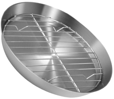 iplusmile Teglia Da Forno in Acciaio Resistente Con Griglia Per Arrosto Di Tacchino Per Cottura e Raffreddamento