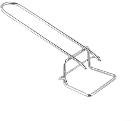 Pince de levage de grille de barbecue en métal avec poignée amovible, support de poêle robuste, pour la cuisson en plein air, les barbecues au charbon de bois, accessoires de cuisine