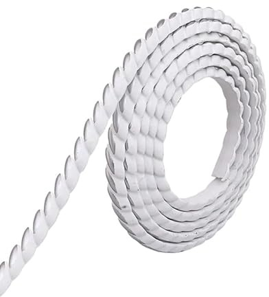 Suelo Vinilo Autoadhesivo, Vinilo Para Suelo Línea de corte PVC autoadhesiva, línea suave decorativa, zócalo techo, decoración huecos, tira fondo, moldura pared, pegatina 3D(White-Silver)