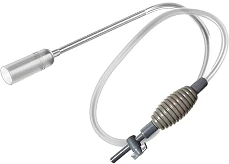 YEJBBUC Aquarium-Staubsauger für Aquarien, Wasserwechsel, Kiesreinigung, zum Waschen von Sand, 170 cm, Grau