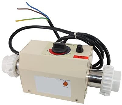 Poolvärmare, 2 kW poolvärmare värmepool termostatvärmare hembadkar låg effekt termostat for pool