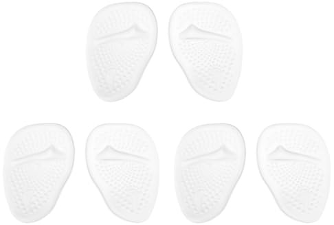 HAMPPLIES 3 Paare Silikon High Heel Vorfuß Einlegesohlen Rutschfest Gepolstert Schuhkissen gegen Schmerzen für Damen Schuhe Anti rutsch Fersenpads Praktische Fußpolster