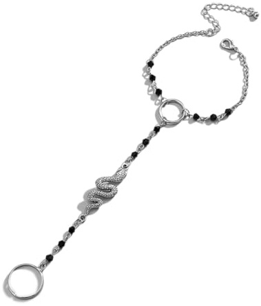 UPKOCH Bracciale a Forma di Metallo Anelli Creativi per Donna Accessorio Versatile per Feste, Halloween e Occasioni Casual