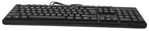 Alipis Clavier Clavier Compact Moderne en ABS Filaire USB Noir 104 Touches sans Latence Alimentation par USB pour Bureau et Jeu