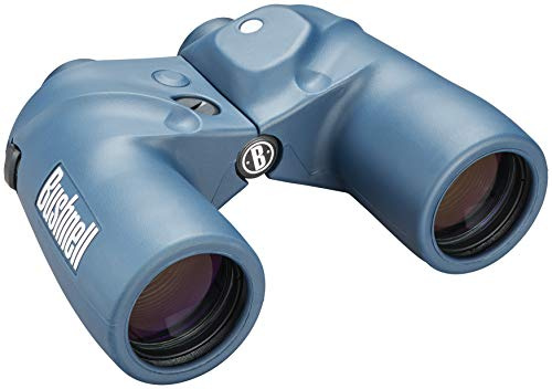 Bushnell - Marine - 7x50 - Blå - Purjolök Prism - Intern avståndsmätare - Upplyst kompass - Vattentät - Fågelskådning - Sightseeing - Resor - Utomhus - Kikare - 137500