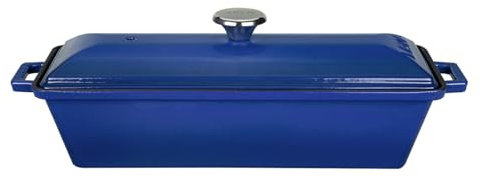 LAVA LVPEK826BLU Moule à pain – Terrine, fonte, 1,1 l, bleu cobalt