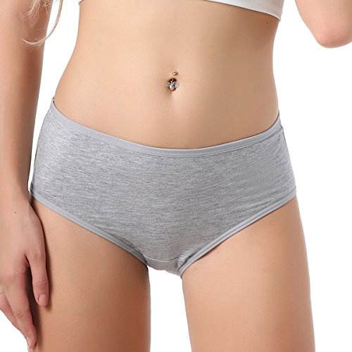 TEERFU 5Pack Womens Bamboo Full Briefs Soft Underwear Breathable Panties 5Colors Ladies Knickers Multipack