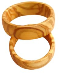Estefanos Freundschaftsring Holzfingerring aus Olivenholz