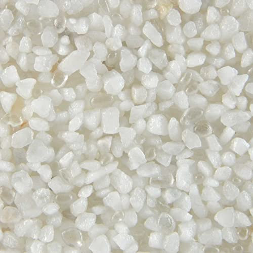 Terralith Buntsteinputz 15kg in weiß, Sockelputz für Innen und Außen mit Reinacrylat Bindemittel aus Naturstein, 1-2mm Körnung (T70)