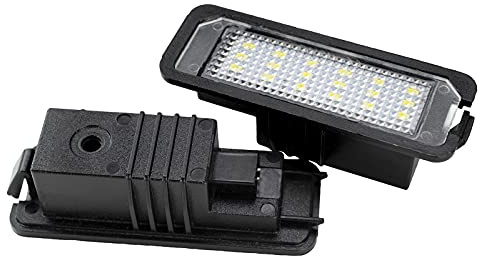 Aghami Plattenlicht 2X. LED Number-Kennzeichen Licht für VW. Golf MK4 MK5 MK6 GTI Golf 5 Glof 6 Golf 7 Xenon White Canbus Fehlerfreier Ersatz LED-Kennzeichen