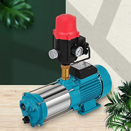 Kreiselpumpe,1300W Gartenpumpe mit Druckschalter und Motorschutzschalter 4000 L/h Wasserpumpe Hauswasserwerk für Rohrleitungsverstärkung Wasserversorgung (Pumpensteuerung Gartenpumpe)