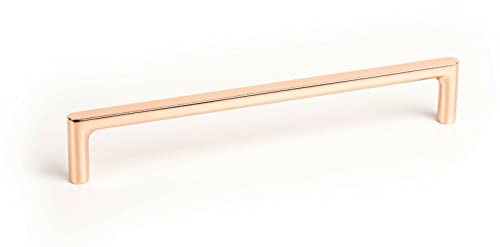 Gedotec Möbelgriffe Vollmetall | 1 Stück - Falttüren-griffe Möbel | PURA | Kupfer gebürstet Optik - elegantes Design | Länge: 168 mm | Schrankgriffe - Schubladengriffe - Küchengriffe - Türgriffe
