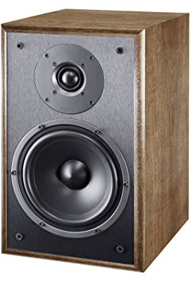 Monitor S30, Leistungsstarke Regalbox, 2 Wege Regallautsprecher 2 Wege Bassreflex, 1 Paar, Walnut