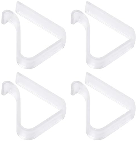 DIAONIAN 4 Piezas Sujeta Manteles,Sujeta Manteles De Mesa Exterior,Pinzas Sujeta Manteles,Pinzas para Manteles De Mesa,Pinzas Mantel,Material De PS,Transparente,para Mesa De 2-3,5cm De Espesor