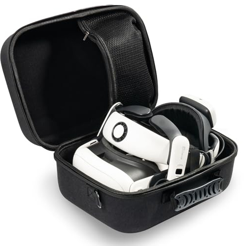 Tragetasche für Meta Quest 3, Reisetasche kompatibel mit BOBOVR S3 Pro Akku-Kopfgurt, Controllern und anderem Zubehör, Hartschalenetui und überlegener Schutz für Oculus Quest 3