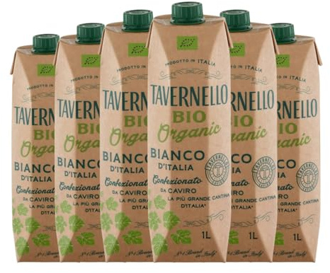 Tavernello Bianco Tetrabrik 1 L Vino blanco (Caja de 6 Otros de 1 L)