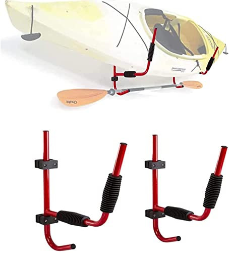 Kajak-Wandhalterung, Klapphalter, Kanu-/Surfbrett-Aufbewahrungsregal, Halter mit Einer Tragkraft von 100 lb, Kajak-Wandhaken für alle Lagerschuppen im Innen- und Außenbereich