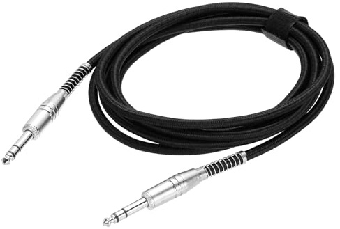 QUARKZMAN Cavo Per Strumenti Musicali Chitarra, 10 Piedi 1/4 Pollice A 1/4 Pollice Diritto A Angolo Retto Cavo Jack Per Chitarra Elettrica per Basso, Nero