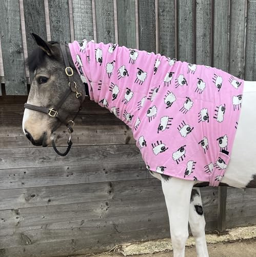 Fleece Halsteil für Pferd und Pony | Kuscheliges Polarfleece | Verstellbar Hält Trocken und Sauber | Premium Qualität von Snuggy Hoods | Reißverschluss-Version | 5 Farben, 10 Größen