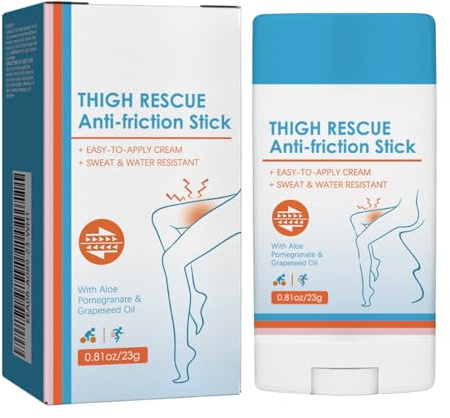 Anti-friction Thigh Cream | Gentle Anti-Friction Thigh Skin Protection Balm,for Heel,Lower Arm,Thigh,Legs,Running Chafe Stick, Long-lasting Portable Gel Lotion Cream For Hiking Running Beach Vacation