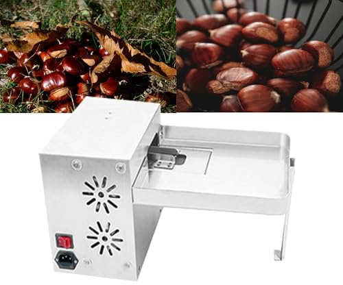 Macchina Commerciale, Macchina per sgusciare Le Castagne, Macchina per Aprire Le Castagne in Acciaio Inossidabile da 120 W, Macchina elettrica per la sgusciatura a velocità regolab
