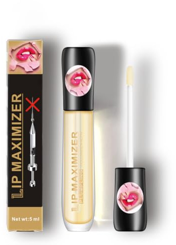 Virecose 5ml Aceite de Labios Transparente | para Voluminizador Labios Aumentar, Lip Plumping Aceite Reduce las Arrugas Labiales para Hidratante Lip Oil