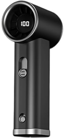 WKabnkn Silenzioso USB Alimentato Ventilatore Portatile 3000mAh Batteria Ricaricabile Flussi d'aria regolabili Indicatori di potenza digitali Personali portatili Uso ufficio Silenti