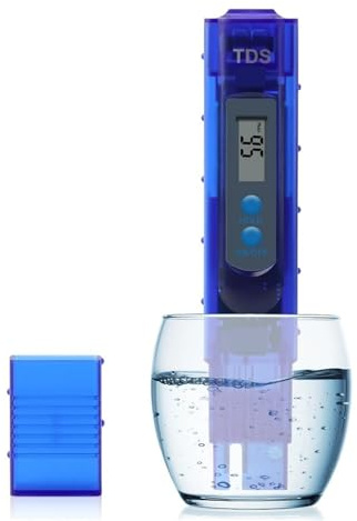 PFVCGTRU Wasserqualitätstester, Digitaler Wassertester, TDS-Messgerät, 0–9990 Ppm, Hochwertiger Trinkwasser-Aquarium-Pool-Filter, Monitor Für Insgesamt Gelöste Feststoffe