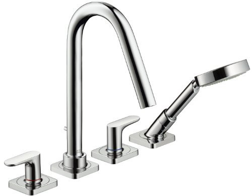 Hansgrohe 34454000 4-Loch Wannen Armatur Axor Citterio M chrom für Fliesenrandmontage