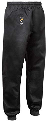 Playwell Kung Fu Nero 100% Cotone Ammanettato Pantaloni - Nero, 1/140cm