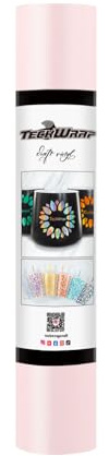 TECKWRAP Vinyl-Aufkleber, matt, selbstklebend, 0,3 m x 1,5 m, mattes Hellrosa