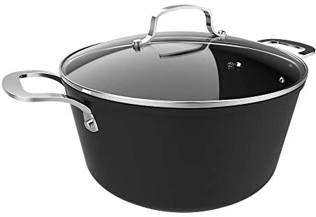 Cecotec Olla Polka Fantasy 28 Pot Silver. Diámetro 28 cm, Capacidad 7,1 L, Aluminio Forjado, Revestimiento antiadherente Whitford Eterna, Libre PFOA, Apta para todo tipo de cocinas, Tapa