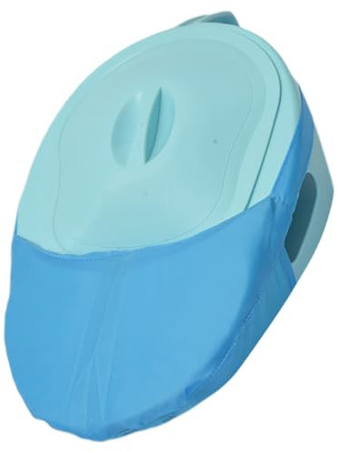 HAPINARY Plastik Bettpfanne Mit Deckel Und Stoffbezug Ergonomisch Geformt Robustes Dickes Material Sturzfest Leicht Und Kompakt Geeignet Für Bettlägerige Senioren Frauen Pflege Und Hausgebr