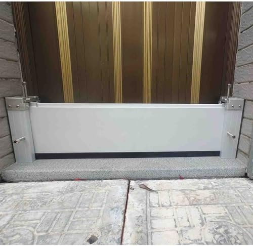 Aluminum Water Barriers for Flooding Reusable, Residential Flood Control Barrier for Home Doors/Garage/Basement/Driveway, Easy To Install,H 20cm/0.65ft,W13.5FT/411CM