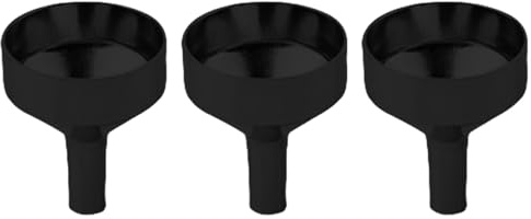 Moguri Lot de 3 mini entonnoirs en métal, ouverture de 18 mm, petits entonnoirs pour bouteilles, cuisine, cosmétiques et liquides, entonnoirs réutilisables pour épices et huiles