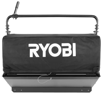 RYOBI - Bac de ramassage 120 L + 2 Lames pour Rider Zero-Turn 72V - RAC472 - Collecte Herbe, Kit Complet, Compatible RY72ZTRX76